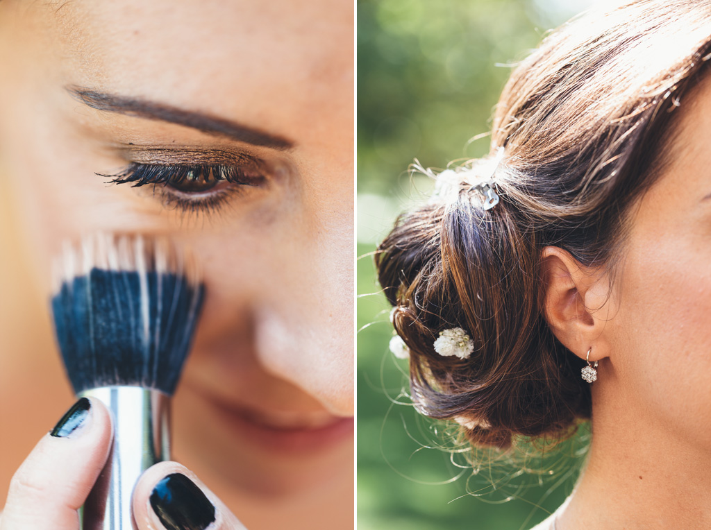 Fotografo Matrimonio Pavia Alcuni dettagli del trucco e degli ornamenti sul viso di Silvia