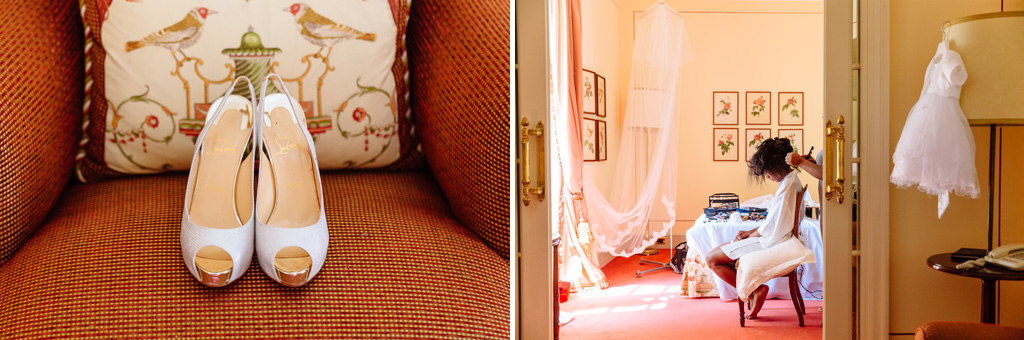 Fotografo Matrimonio Villa Erba Le scarpe nunziali della sposa