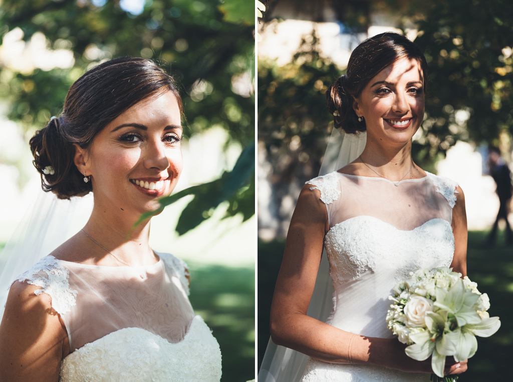 Fotografo Matrimonio Pavia Silvia sorride raggianti davanti all'obiettivo di Della Savia, fotografo di Milano