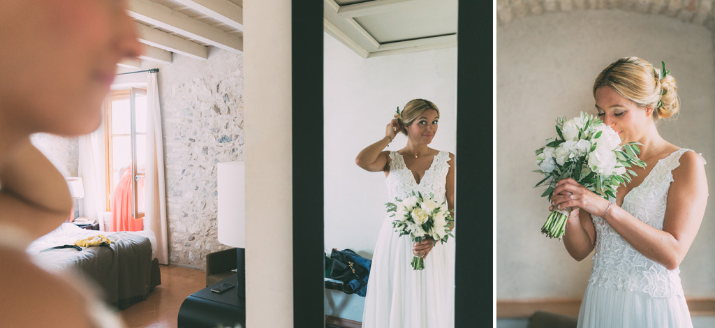 La sposa si specchi in un gioco di rilessi ripreso da Alessandro Della Savia