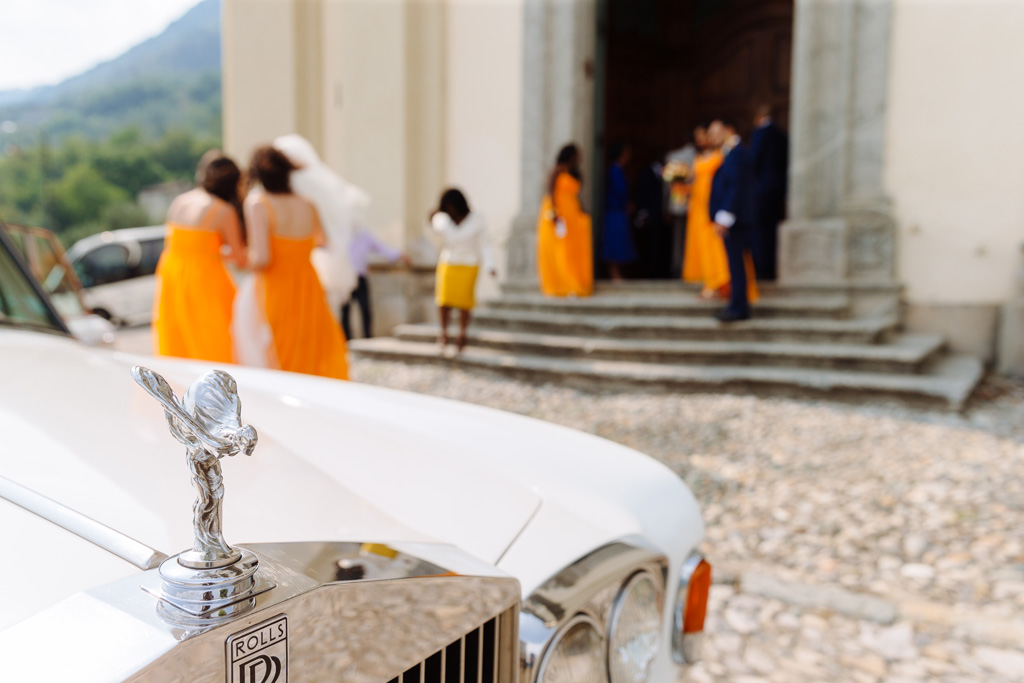 Fotografo Matrimonio Villa Erba Il logo dellla Rolls Royce