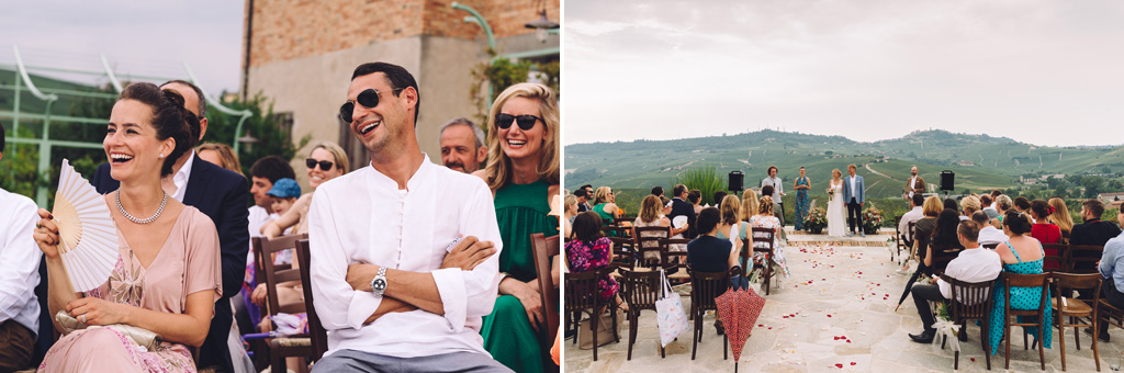 Fotografo Matrimonio Langhe L'emozione degli invitati durante la cerimonia del matrimonio