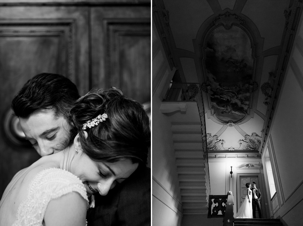 Fotografo Matrimonio Monza I due sposi posano per il fotografo Alessandro Della Savia