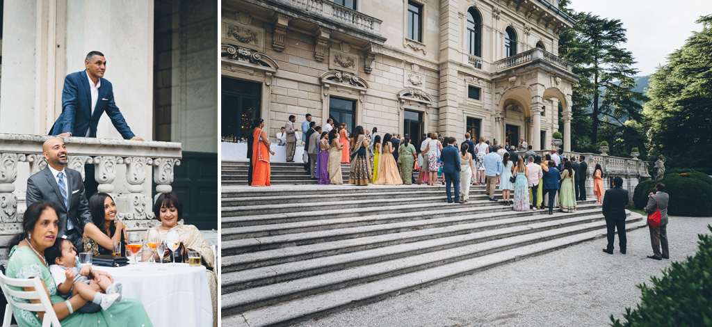 Gli ospiti sono impazienti di cominciare il ricevimento dopo la cerimonia di matrimonio