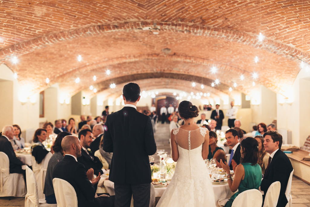 Fotografo Matrimonio Pavia Un campo totale dello splendido ricevimento presso la Tenuta San Giovanni a Pavia