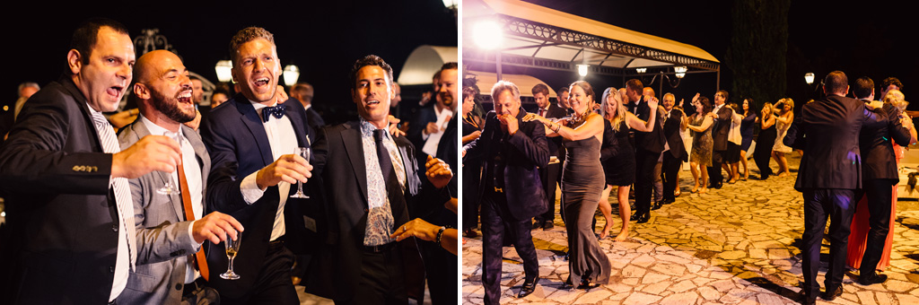 Gli invitati si scatenano in balli sfrenati