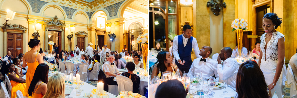 Fotografo Matrimonio Villa Erba Gli invitati leggono alcune parole dedicate agli sposi