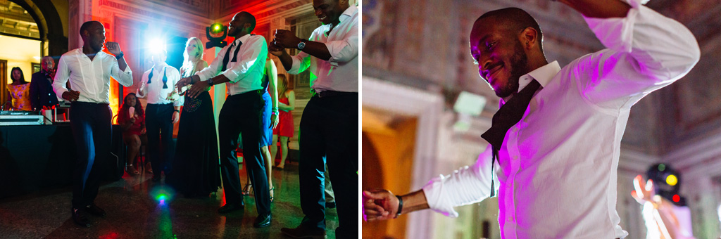 Fotografo Matrimonio Villa Erba Gli ospiti danzano in pista presso Villa Erba