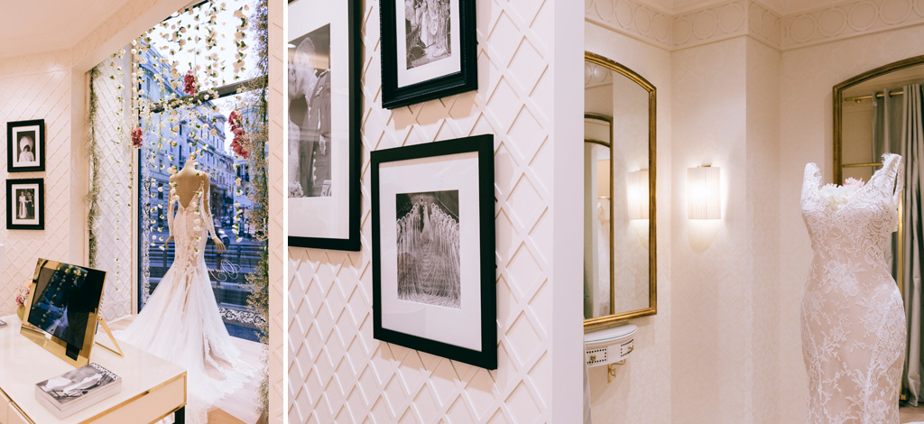 Inaugurazione Store Pronovias Alcune inquadrature degli abiti da sposa