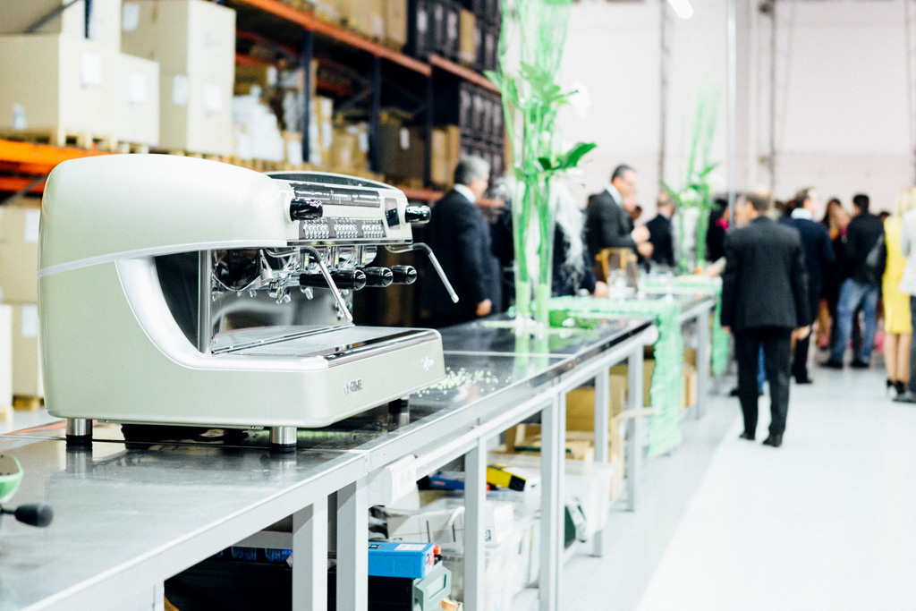 Evento Gruppo Portioli Un particolare di una macchina del caffè targata Portioli
