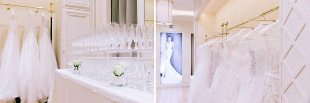Inaugurazione Store Pronovias Alcuni dettagli della preparazione all'inaugurazione targata Pronovias