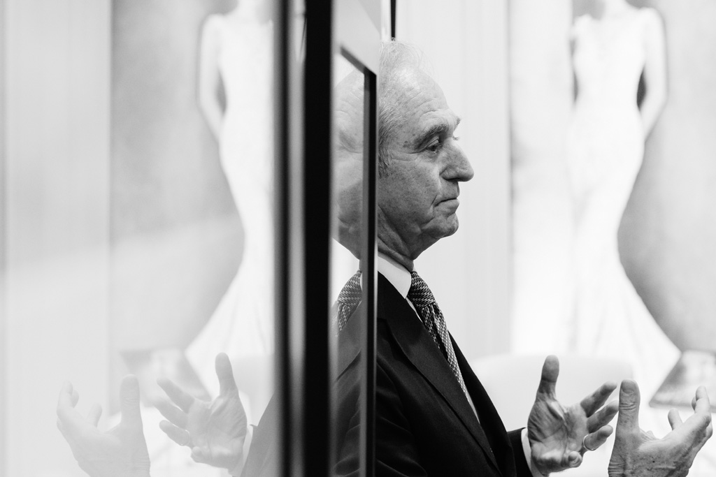 Inaugurazione Store Pronovias Il presidente della maison Alberto Palatchi è ripreso dal fotografo di eventi e inaugurazioni Alessandro Della Savia