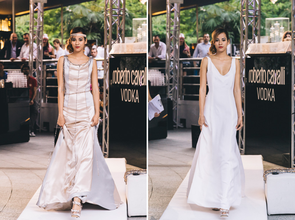 Evento Just Cavalli Le modelle sfilano durante l'evento di moda organizzato per Just Cavalli dalla wedding planner Sabrina Gambato e il pr Vittorio Castelli