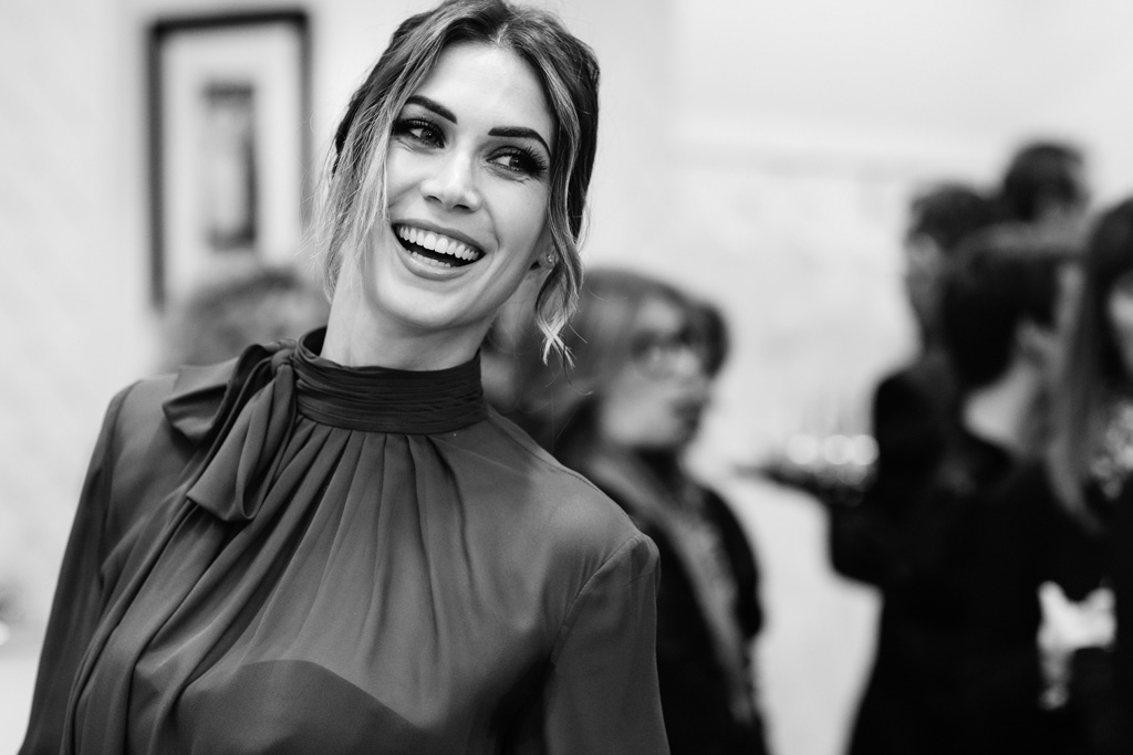 Inaugurazione Store Pronovias Melissa Satta ritratta dal fotografo di eventi e inaugurazioni aziendali Alessandro Della Savia