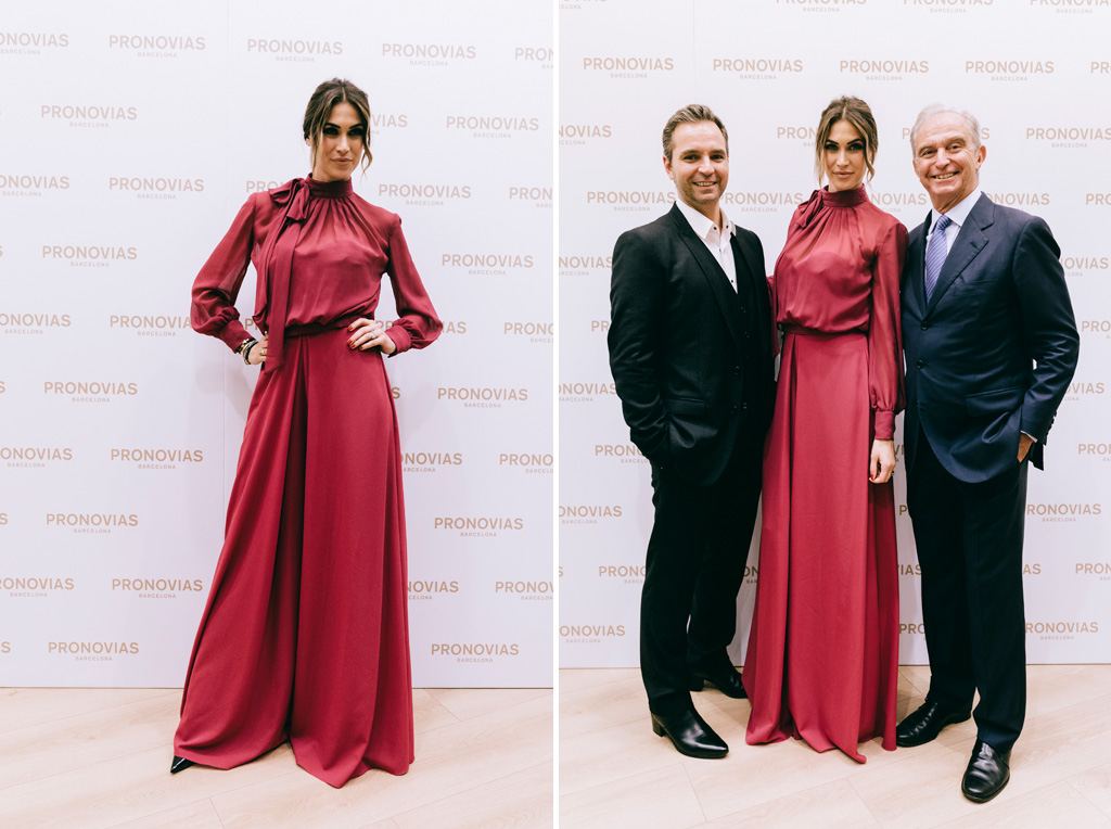 Inaugurazione Store Pronovias Melissa Satta posa per il photocall ripresa dal fotografo Alessandro Della Savia
