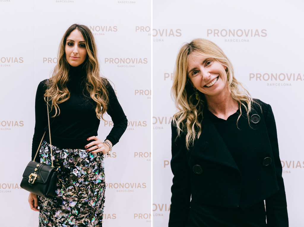 Inaugurazione Store Pronovias Alcune invitate riprese durante il Photocall della serata dedicata all'inaugurazione di Pronovias