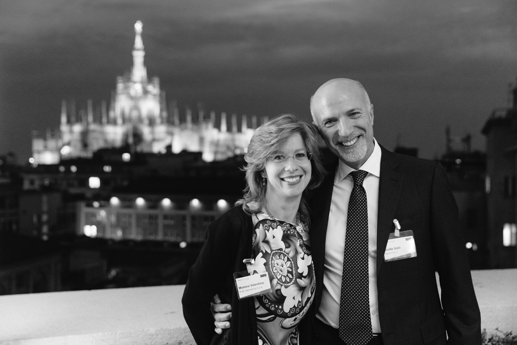 Di.Gi International I due relatori sorridono davanti agli obiettivi di Alessandro Della Savia