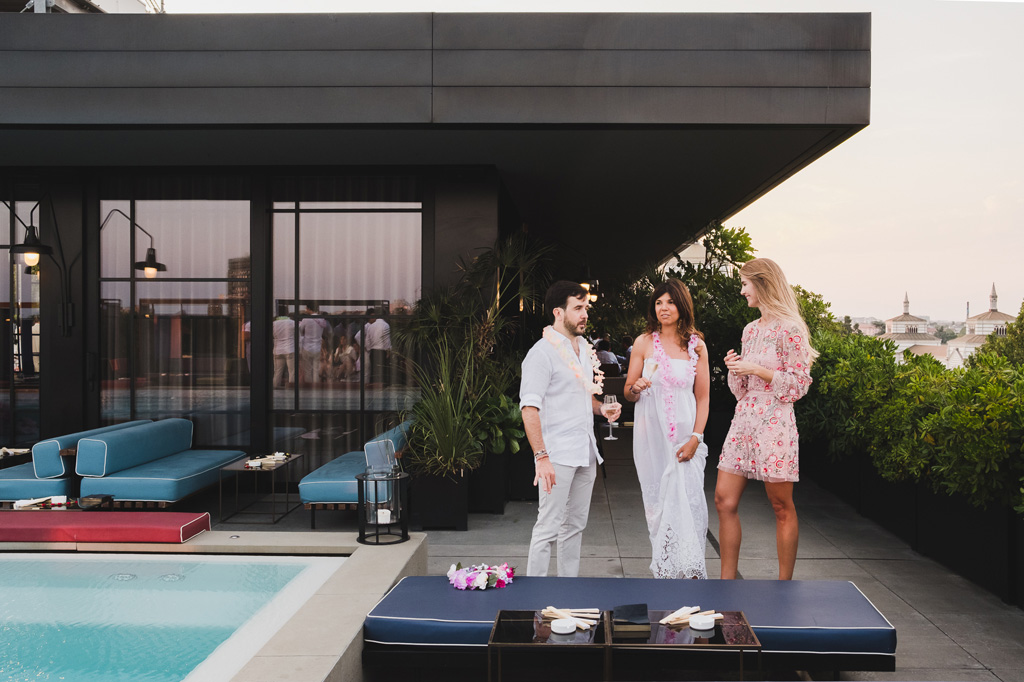 fotografo matrimonio milano ceresio festa piscina