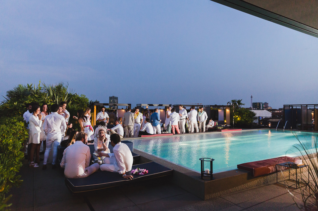 fotografo matrimonio milano ceresio festa piscina