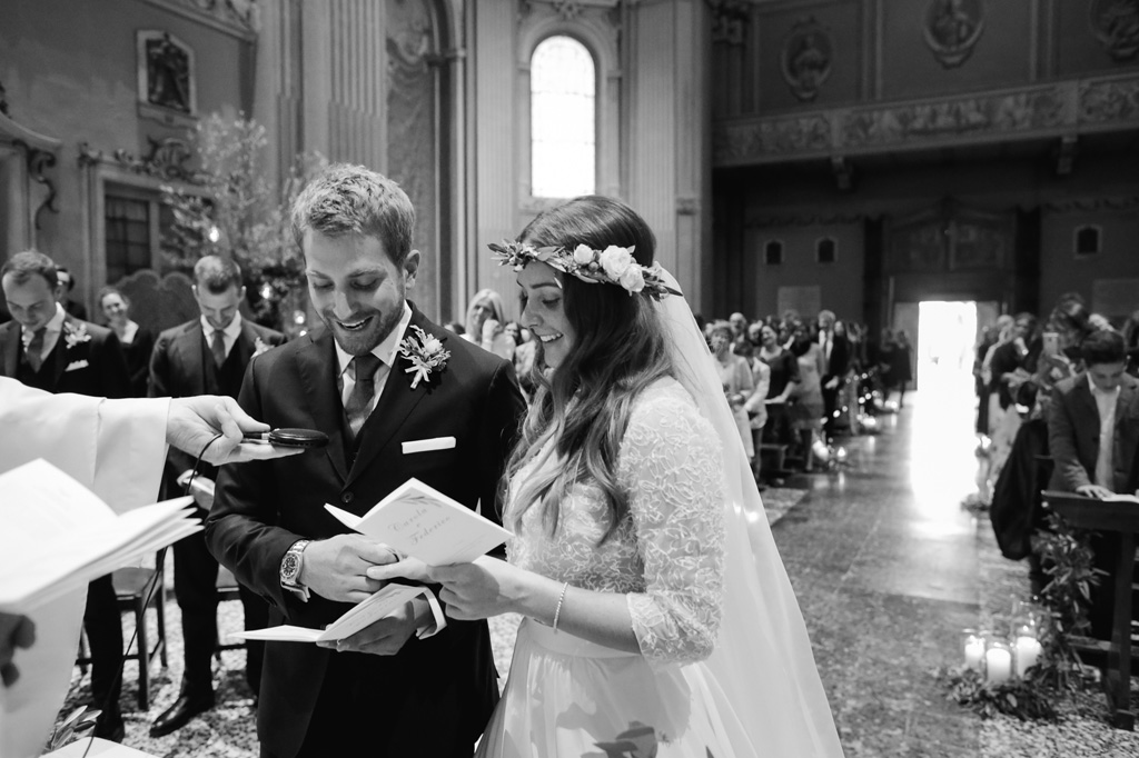 Wedding Photographer Como Lake Gli sposi pronunciano il si durante la cerimonia