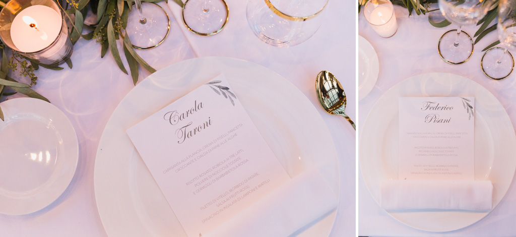 Wedding Photographer Como Lake Il menù della cena di nozze a Casnate con Bernate