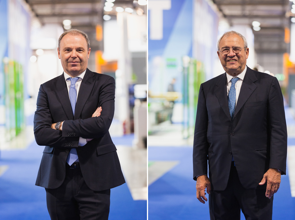 Fotografo Eventi Fiera Milano Due ritratti di alcuni degli organizzatori della fiera del vetro