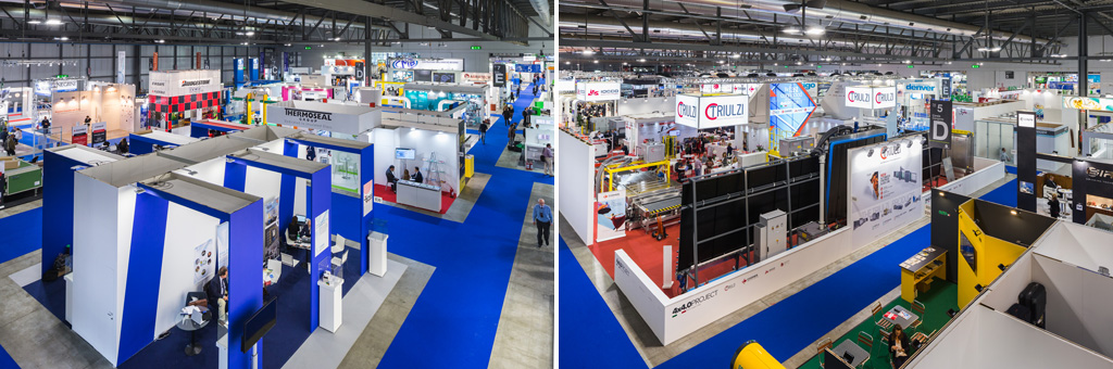 Fotografo Eventi Fiera Milano Un inquadratura dall'alto della fiera Vitrum