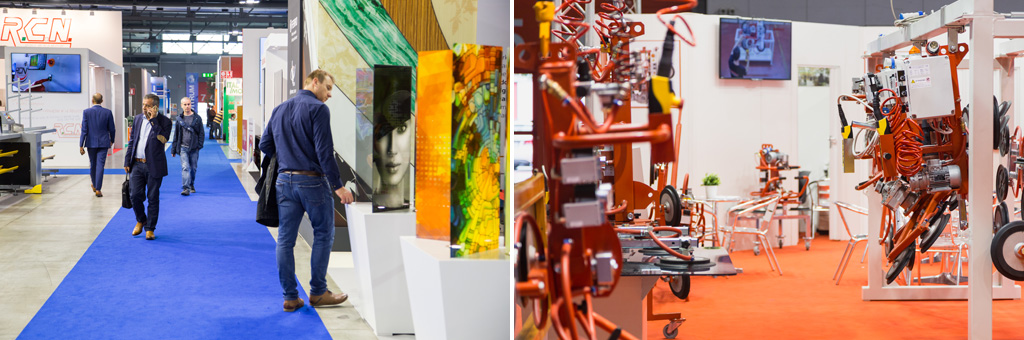 Fotografo Eventi Fiera Milano Alcune inquadrature dei clienti e delle esposizioni della fiera del vetro, documentata dal fotografo di eventi e fiere Alessandro della Savia