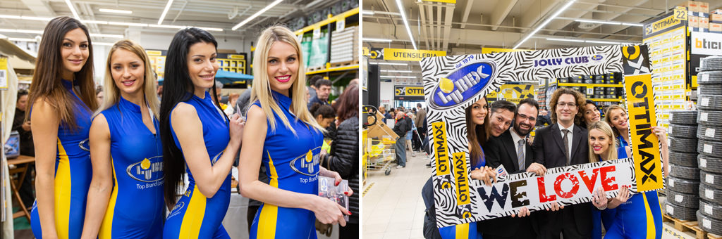 Fotografo Evento Milano Ottimax San Giuliano Milanese Le ragazze . immagine di Ottimax, riprese dal fotografo di inaugurazioni ed eventi Alessandro Della Savia