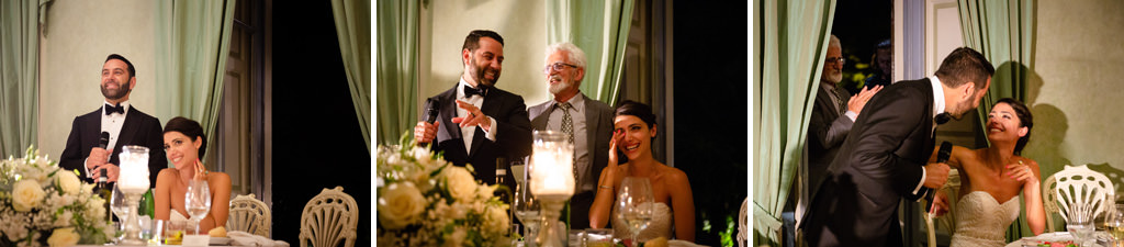 Fotografo Matrimonio Lago di Como Hilton Villa Parravicini Revel La sposa si commuove dopo il discorso dello sposo