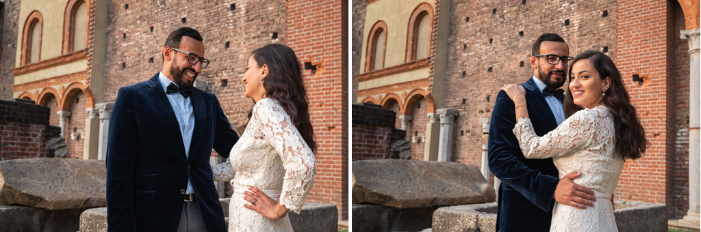 Fotografo Ritratto Coppia Matrimonio Milano Castello Sforzesco fotografo ritratto coppia matrimonio milano castello sforzesco