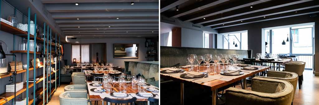Fotografo Congresso Antitrust Treviso Casa Dei Carraresi Le tavole apparecchiate del ristorante Le Beccherie