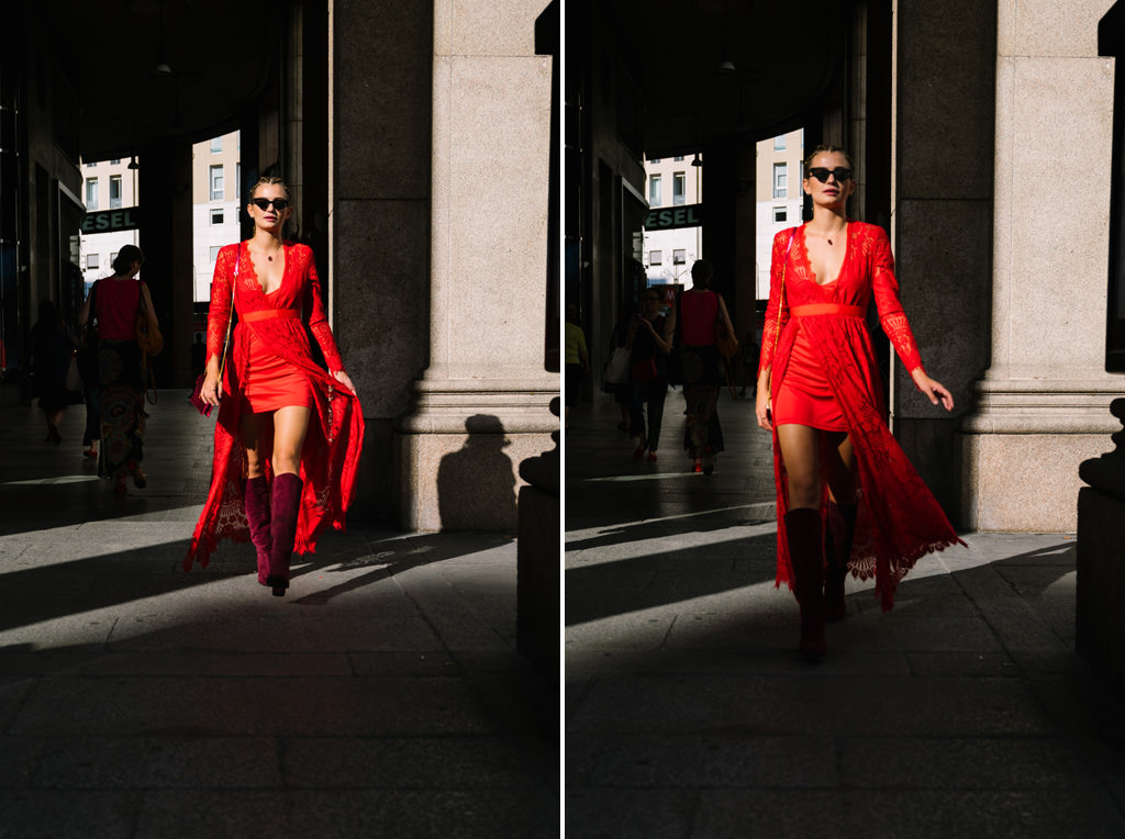 fotografo ritratto moda street milano tosca blu