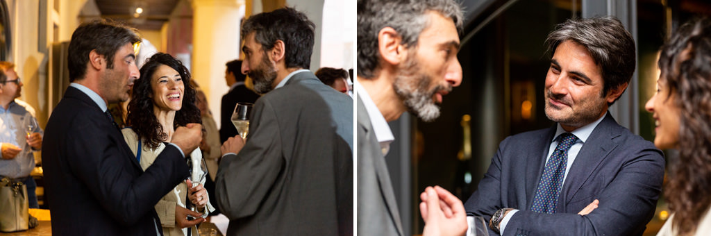 Fotografo Congresso Antitrust Treviso Casa Dei Carraresi Alcuni ospiti s'intrattengono in compagnia dell'avvocato Alessandro Raffaelli
