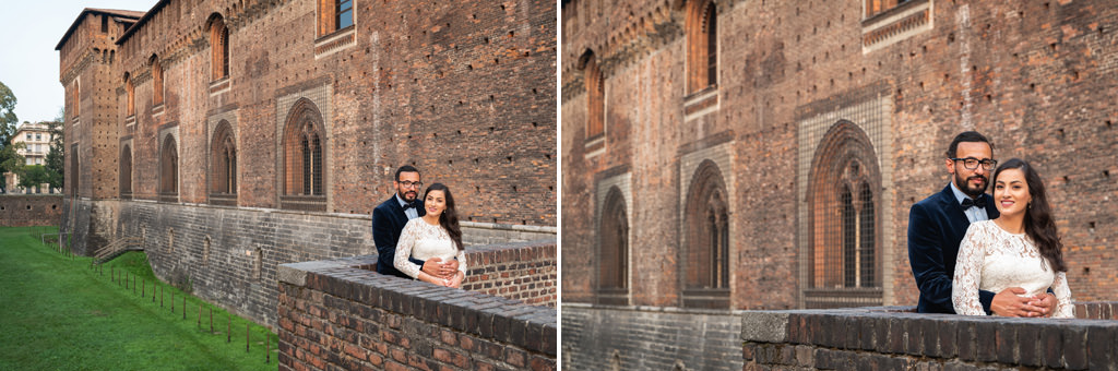 Fotografo Ritratto Coppia Matrimonio Milano Castello Sforzesco fotografo ritratto coppia matrimonio milano castello sforzesco