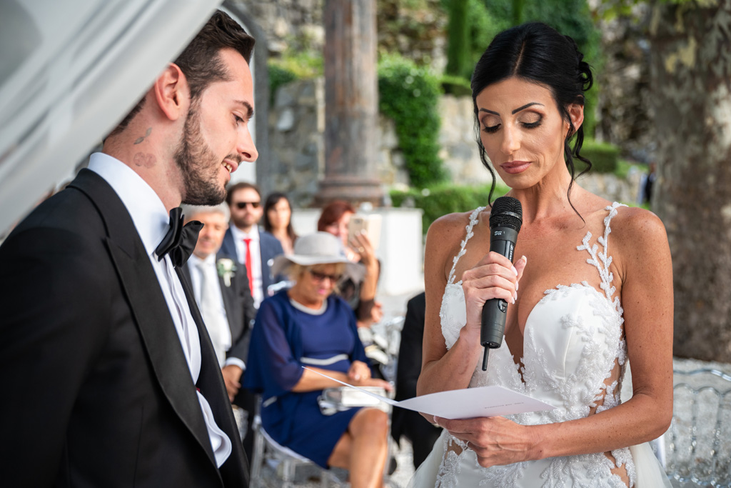 Fotografo Matrimonio Lago di Como Casta Diva Mandarin Le promesse della sposa