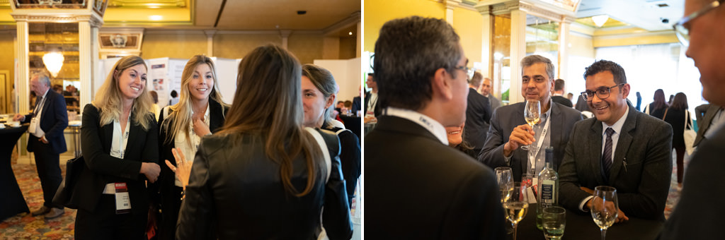 Fotografo Congresso Conferenza Milano EUGA Marriott Hotel Gli ospiti brindano dopo il grande successo del congresso Annuale dell'EUGA