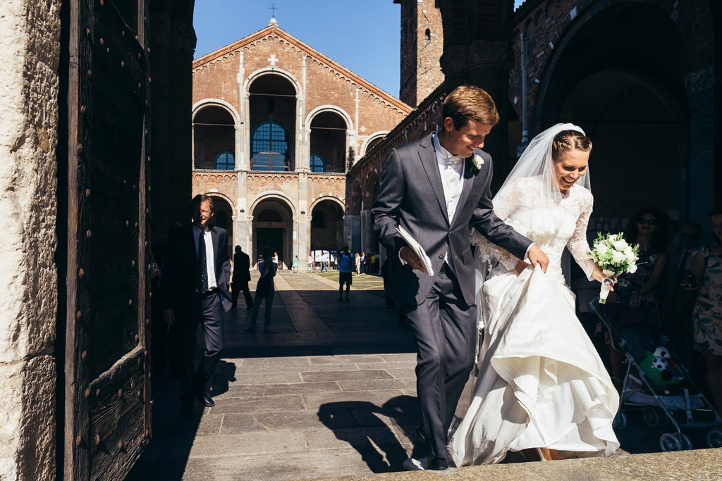 Fotografo Matrimonio Milano Foto Uscita degli Sposi Matrimonio Milano