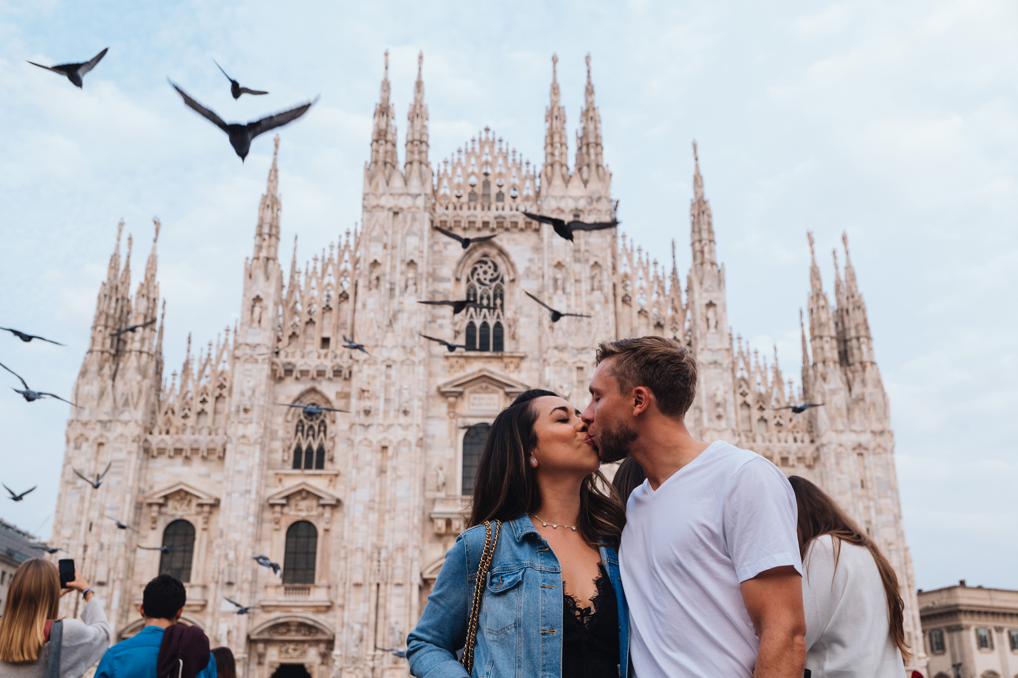 fotografo ritratto coppia milano duomo