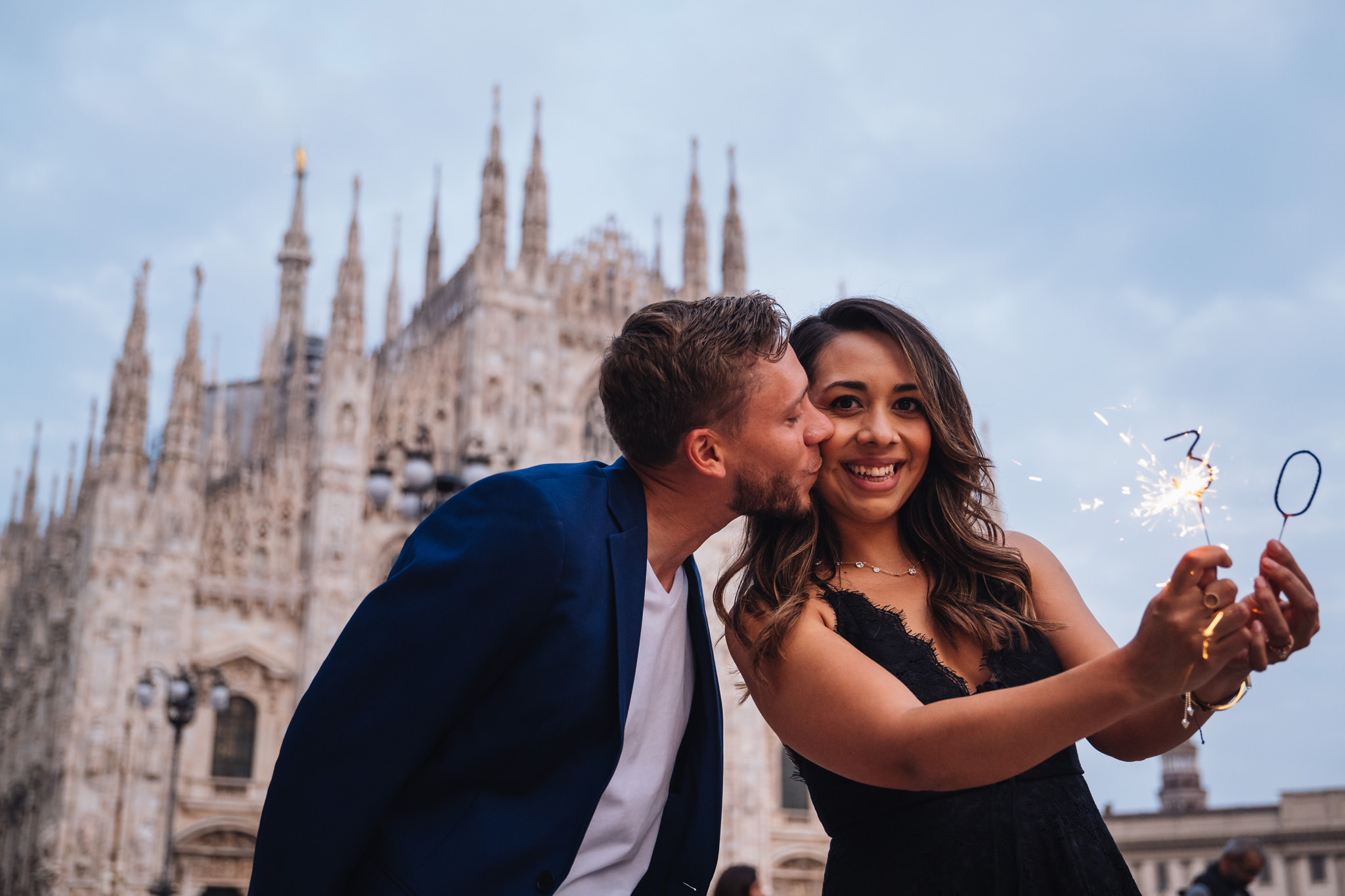 fotografo ritratto coppia milano duomo