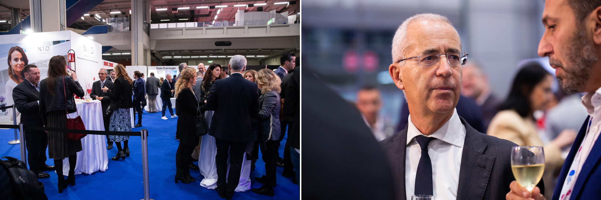 Fotografo Eventi Esclusivi Aziendali Fiera Milano Assofranchisin I partecipanti all'evento brindano in compagnia dei vincitori dell'Assofrancising Award