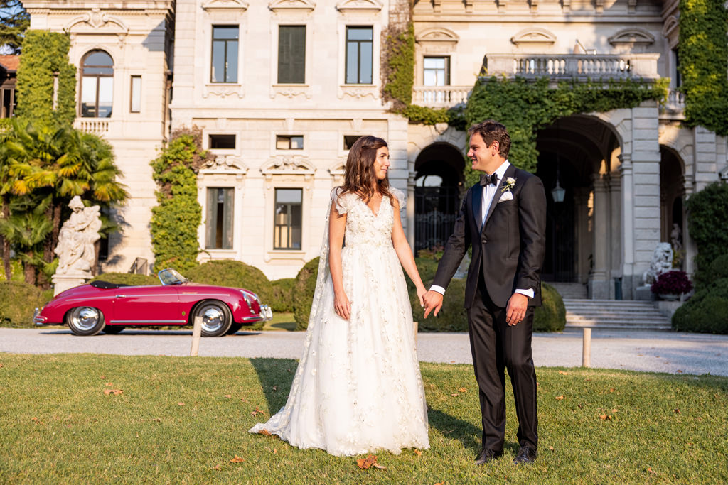 Due sposi a Villa Erba