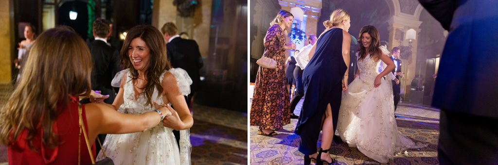 Gli invitati che ballano