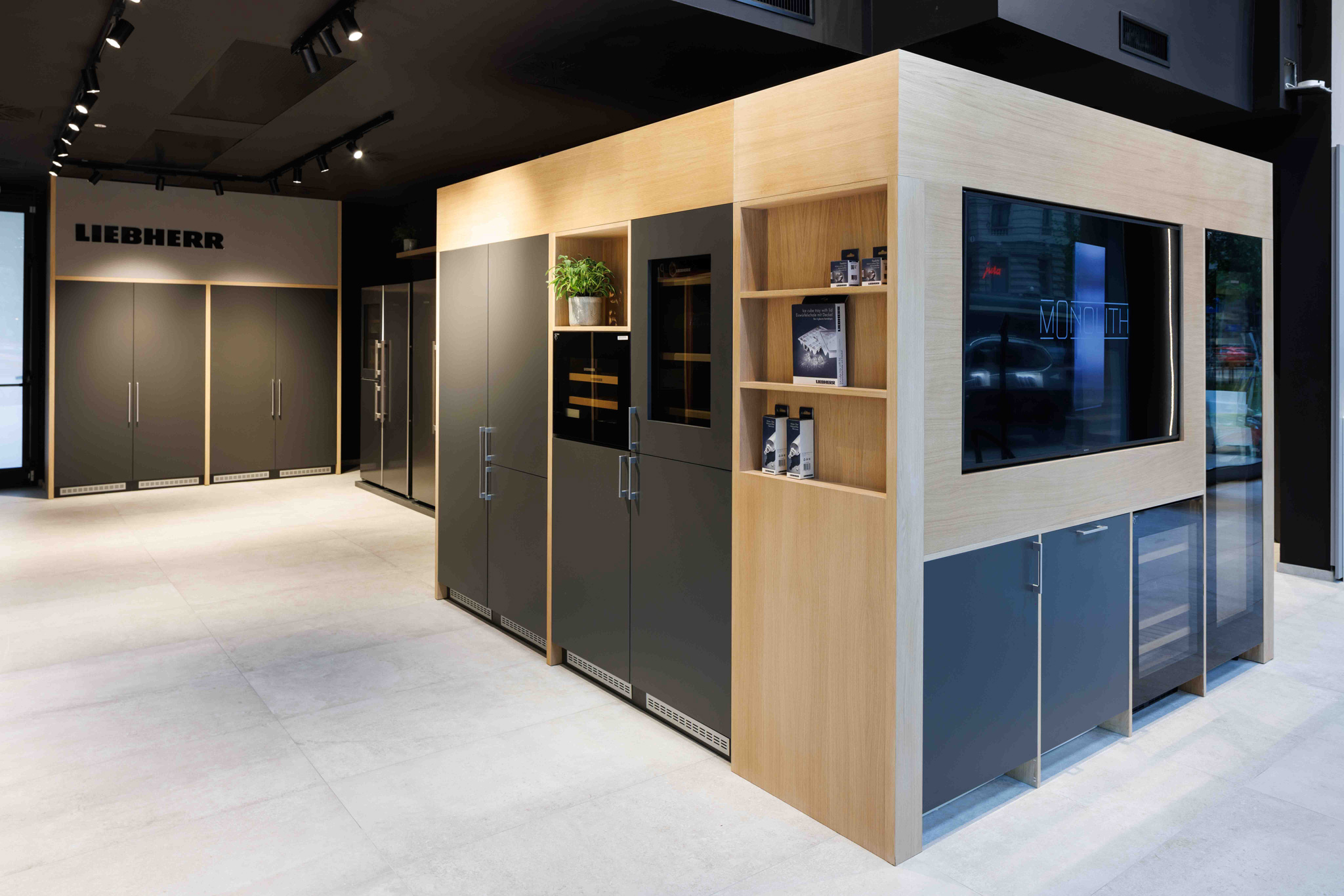Fotografo Architettura Showroom Elettrodomestici in showroom