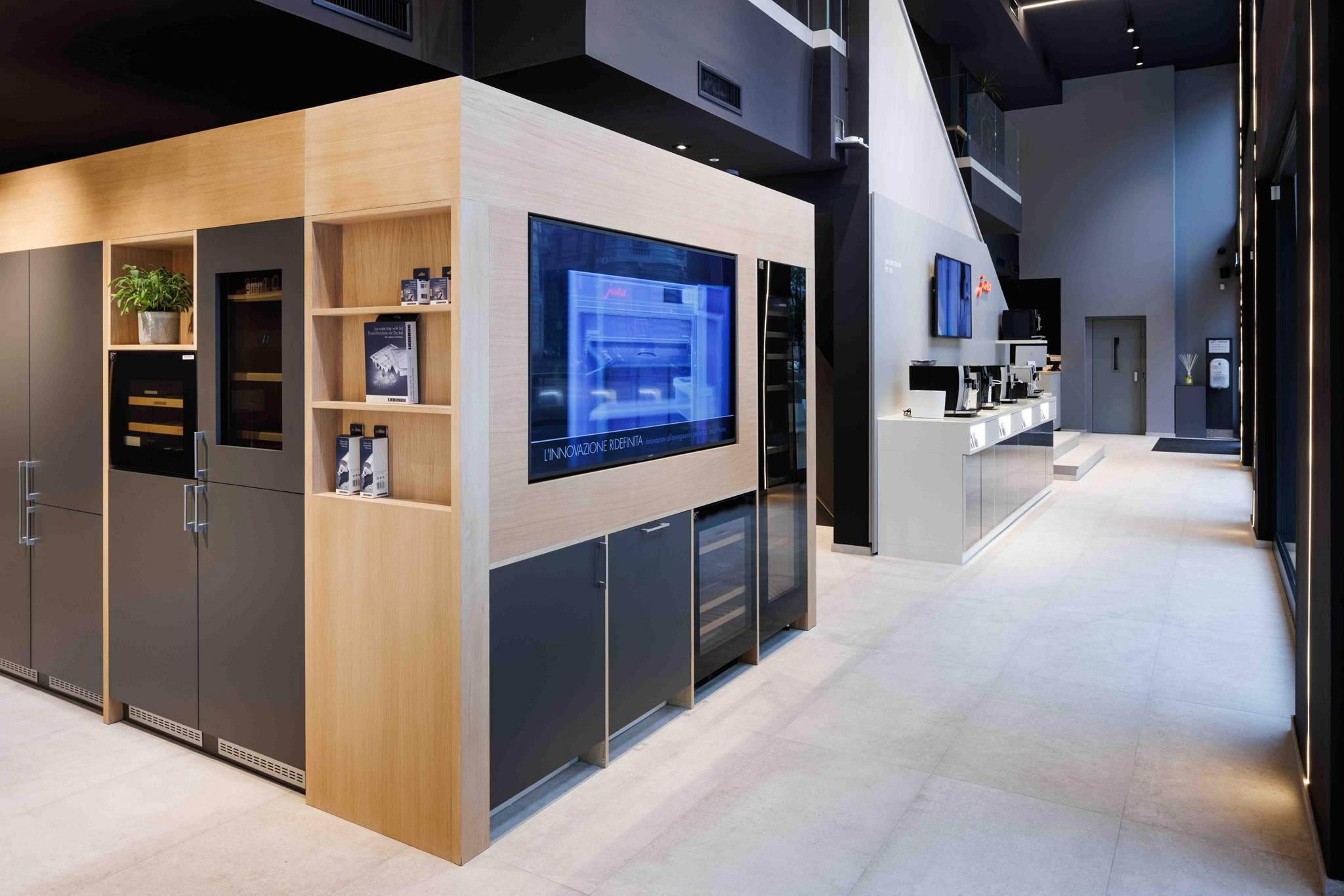 Fotografo Architettura Showroom Elettrodomestici in showroom architettura