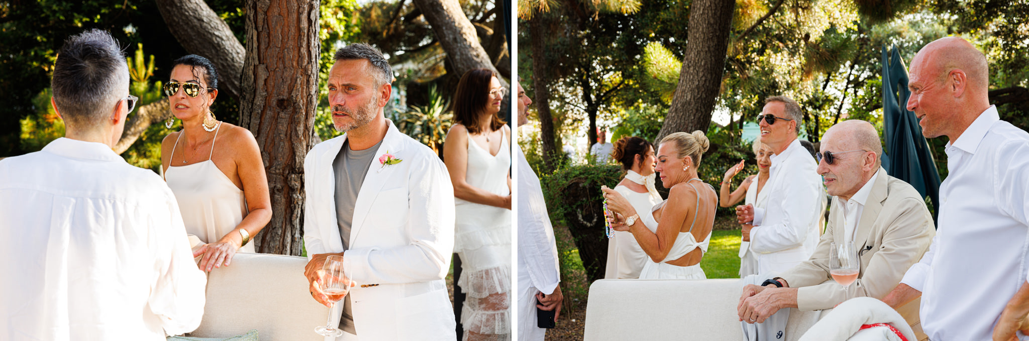 Destination Wedding Tuscany Gli invitati ed il cerimoniere il giorno del matrimonio