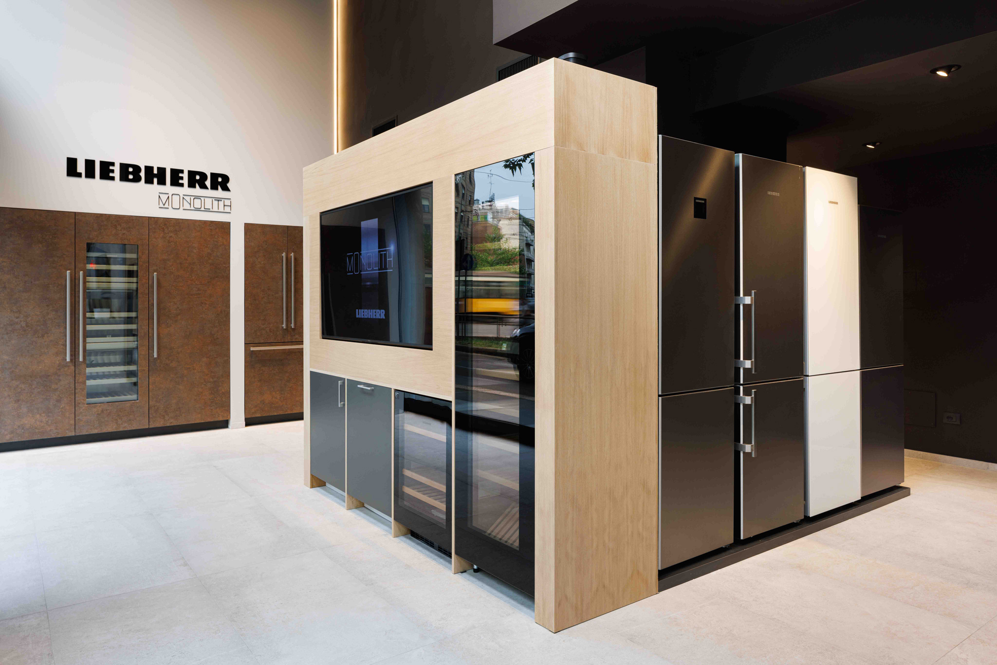 Fotografo Architettura Showroom Elettrodomestici in showroom architettura
