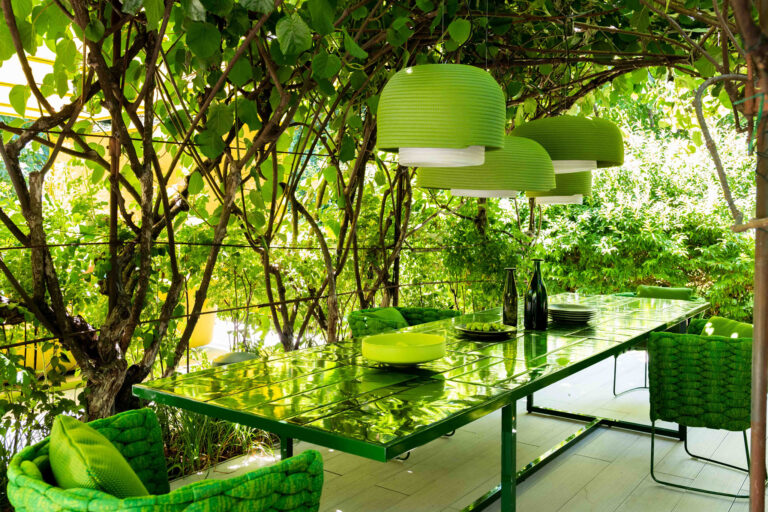 Foto di architettura per Paola Lenti durante il suo showroom