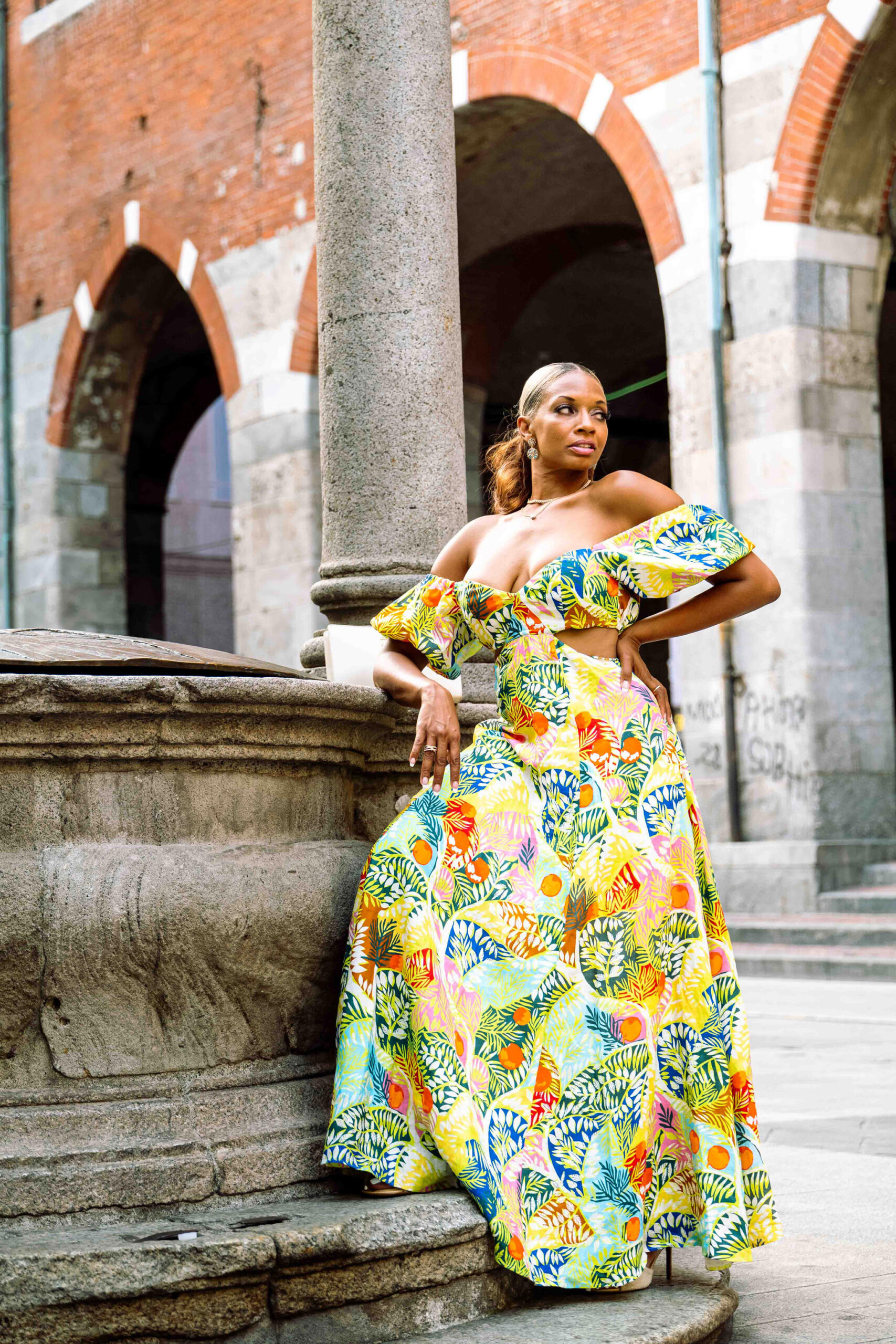 Foto di ritratto ambientato moda milano