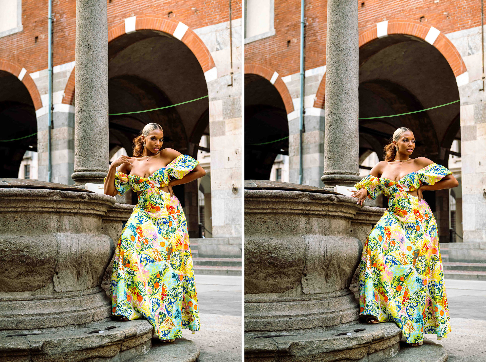 Foto di ritratto ambientato moda milano
